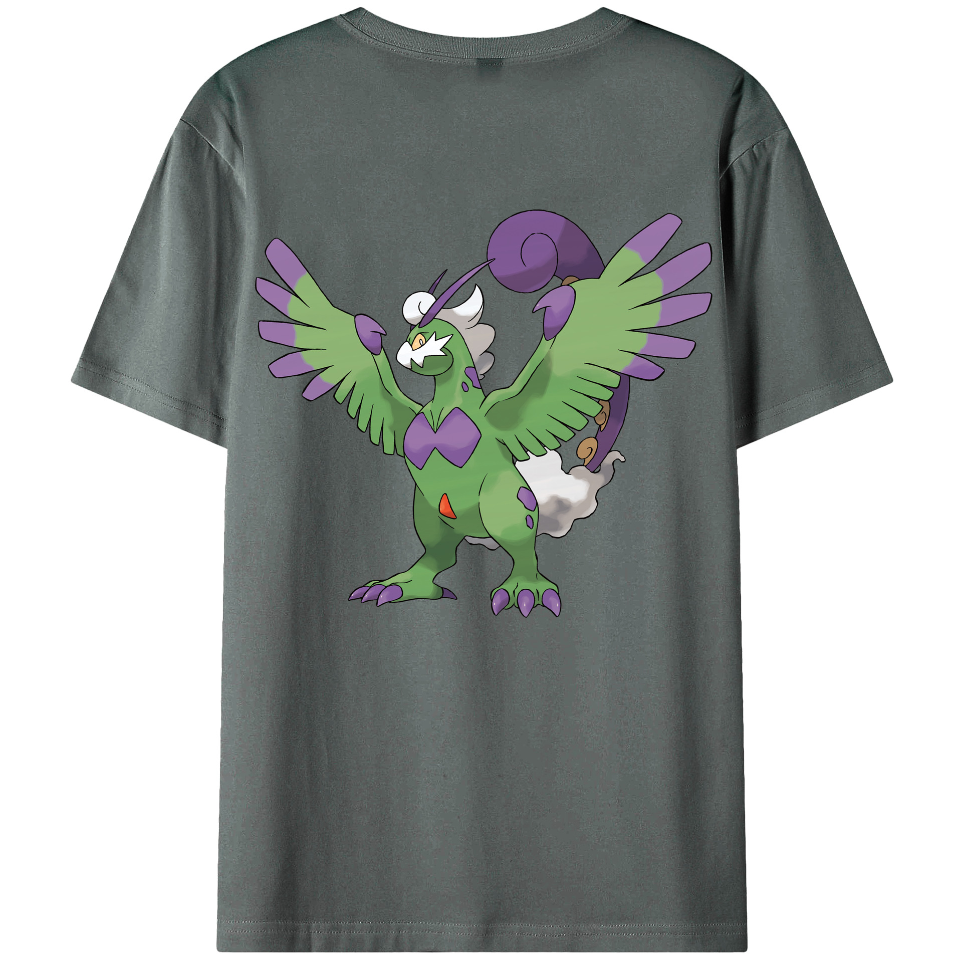 （画像用） ポケットモンスター Pokémon 綿100％ メンズ半袖Tシャツ（バックプリント） 通気性